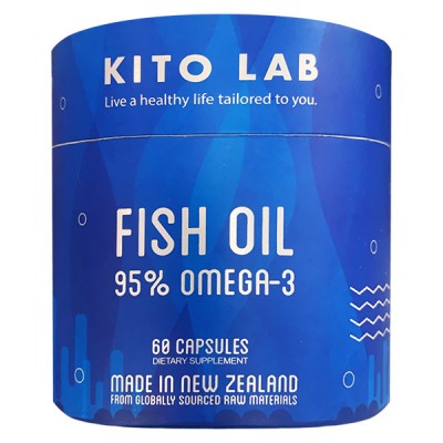 KITO LAB新西兰进口95%无腥高含量TG鱼油 60粒